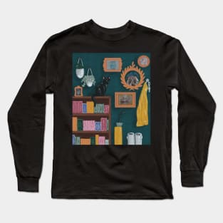 Bookish Cat Long Sleeve T-Shirt